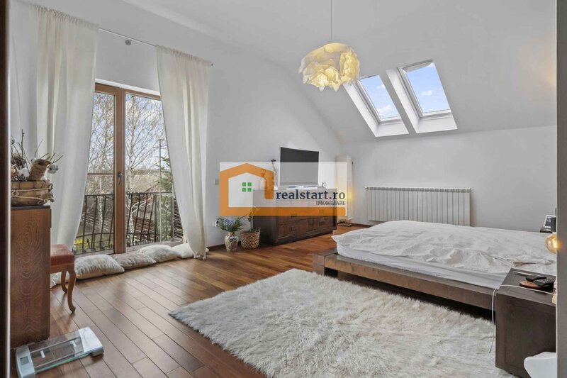 Tamasi, langa padurea Corbeanca, P+M, teren 780 mp, terasa 35 mp, mobilata & utilata